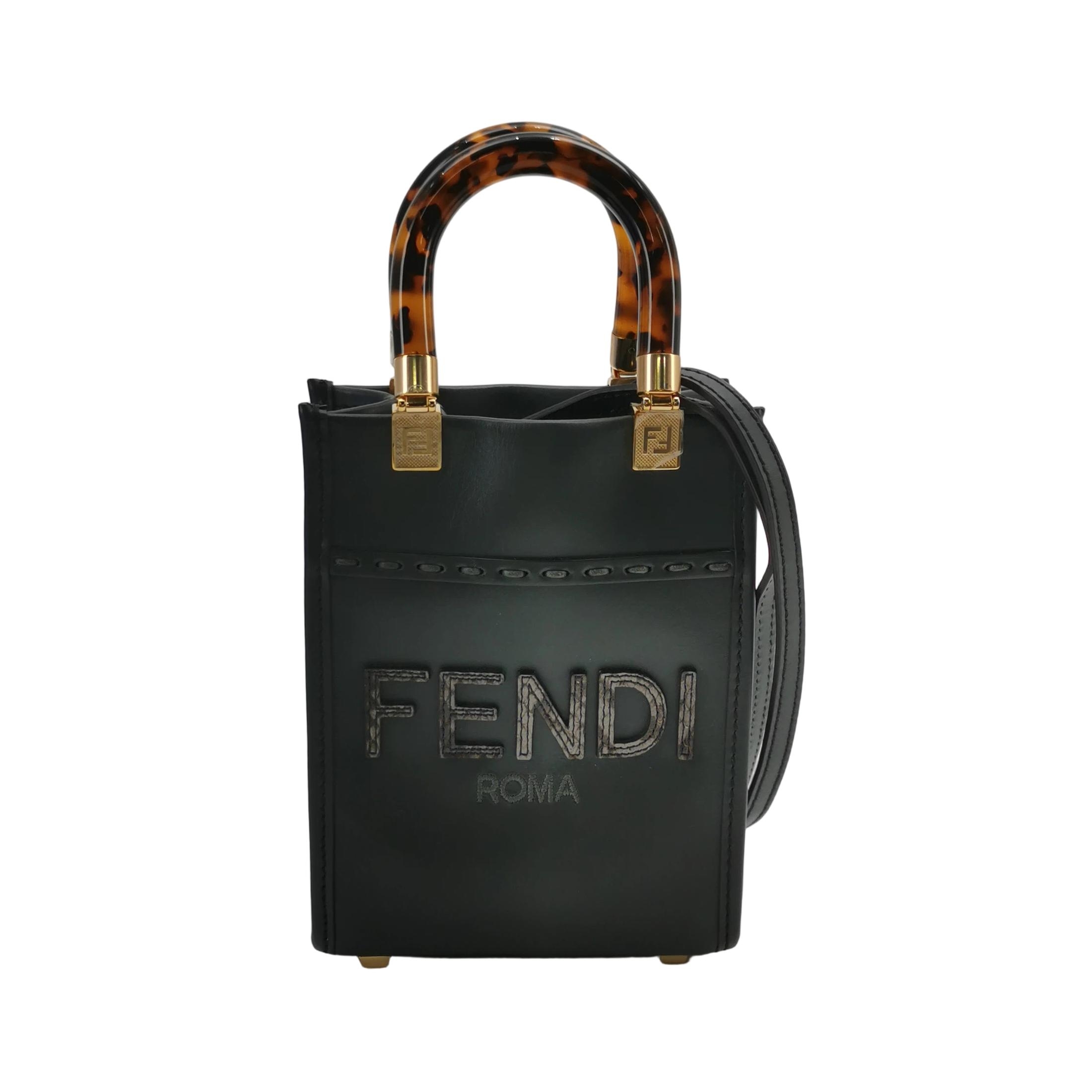 Fendi Sunshine Shopper Tote Leather Mini — photo 1 of 14