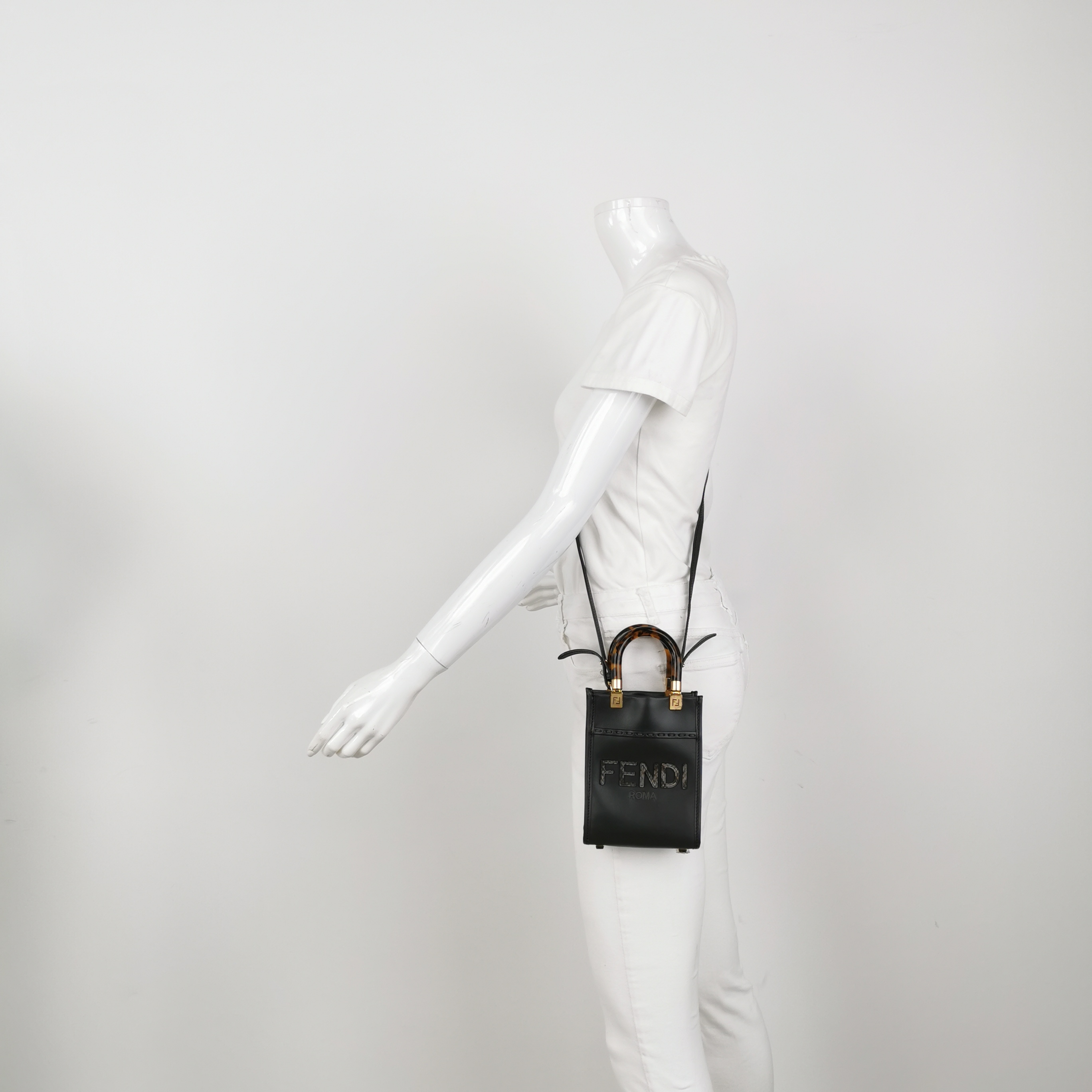 Fendi Sunshine Shopper Tote Leather Mini — alternate view