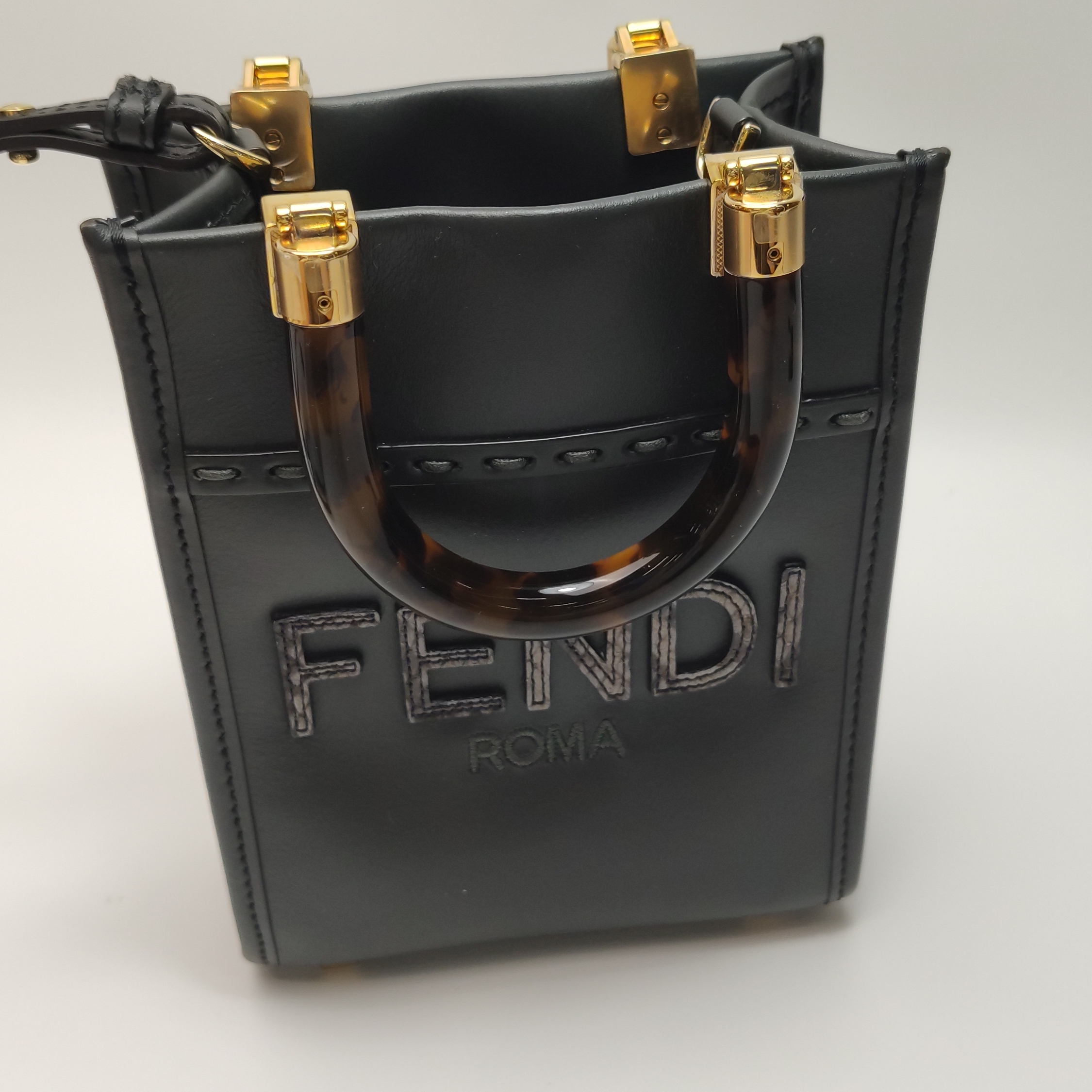 Fendi Sunshine Shopper Tote Leather Mini — photo 7 of 14