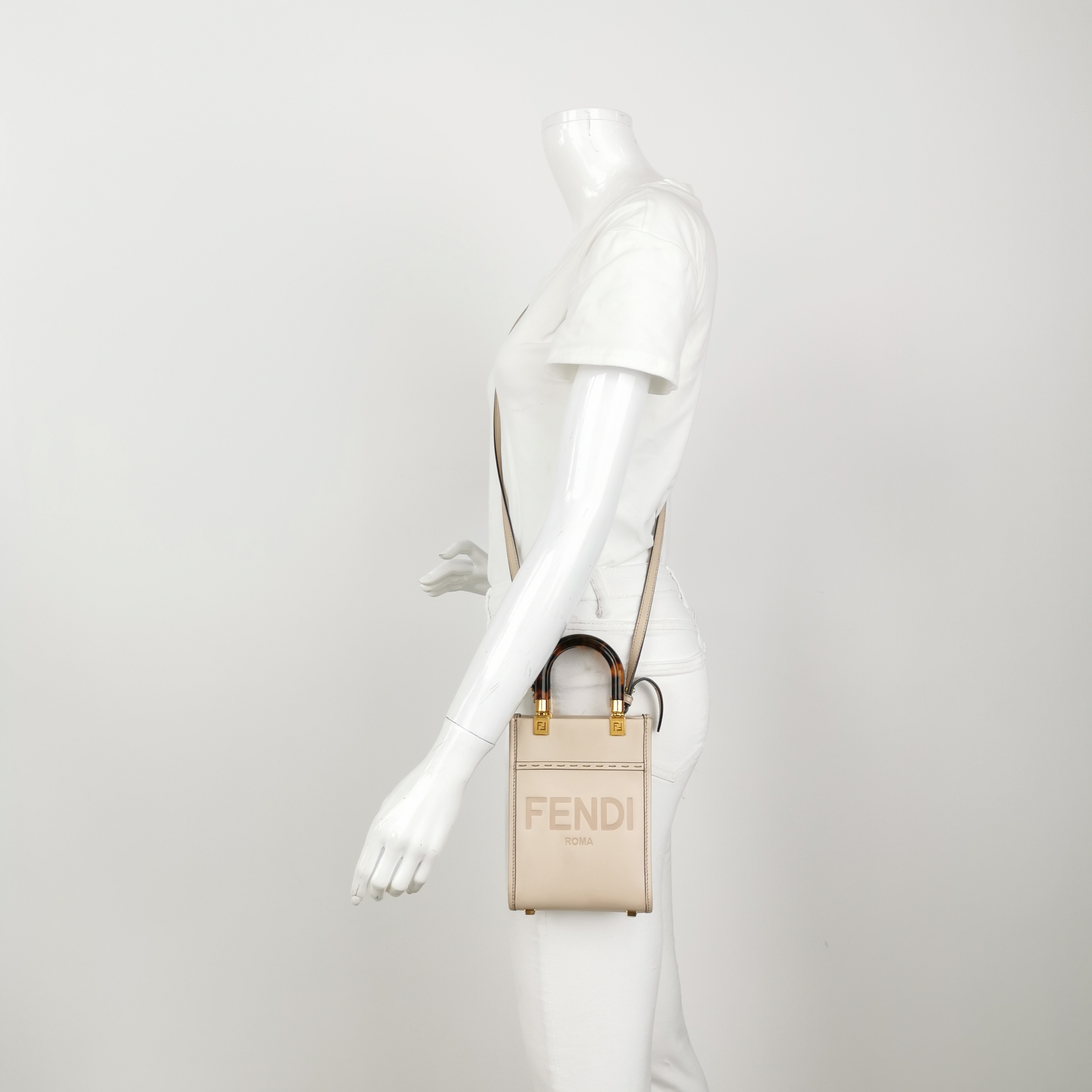 Fendi Sunshine Shopper Tote Leather Mini — alternate view