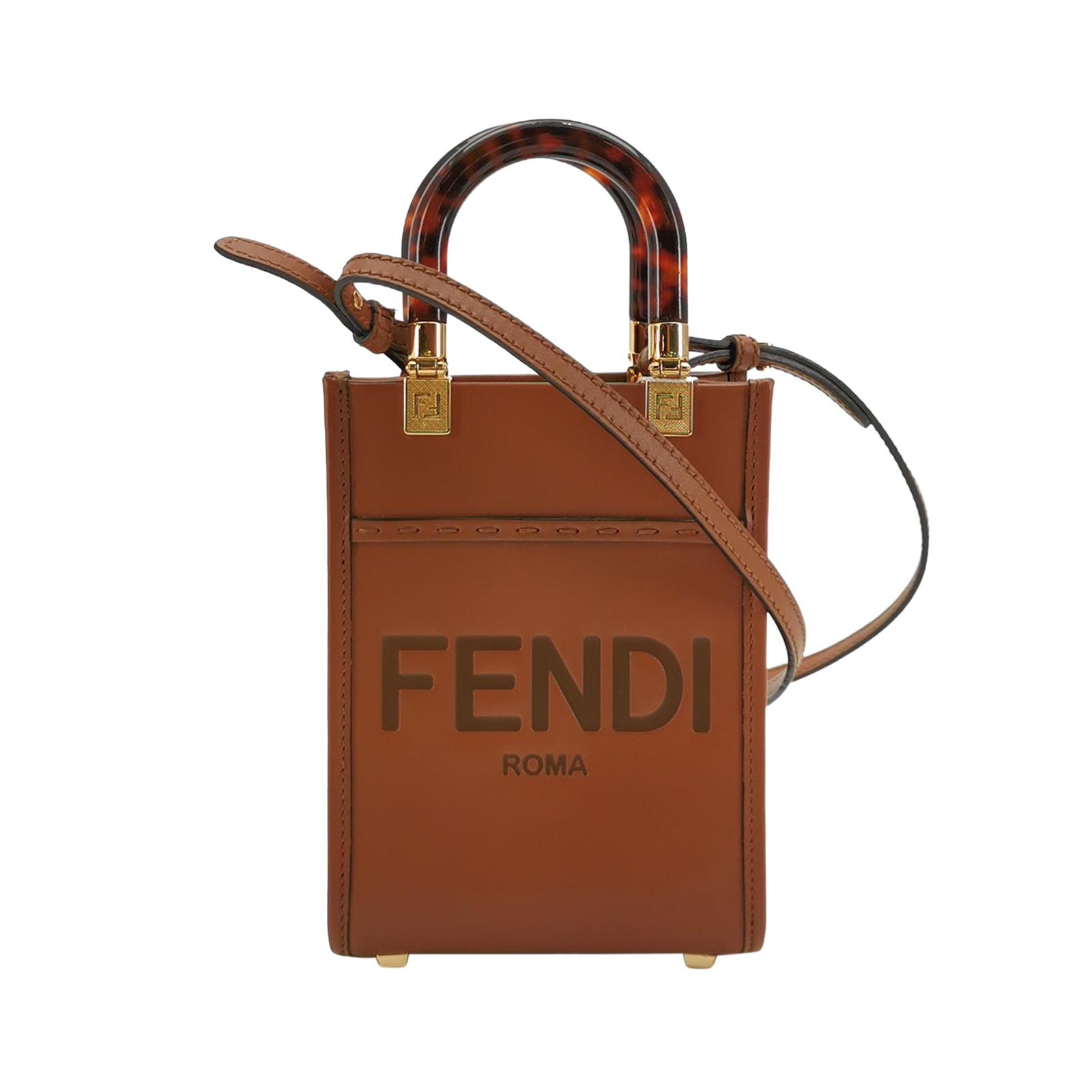 Fendi Sunshine Shopper Tote Leather Mini — photo 1 of 16