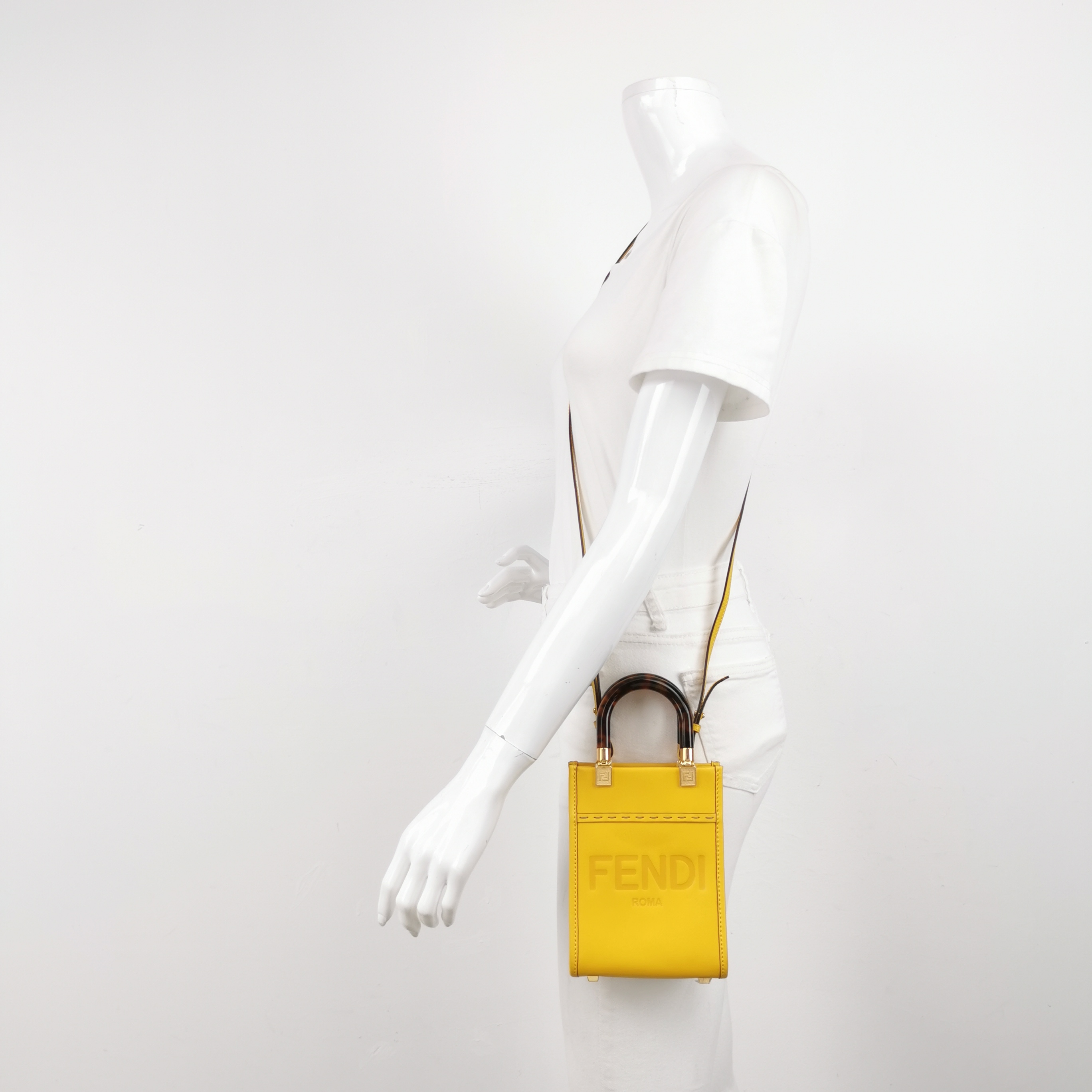 Fendi Sunshine Shopper Tote Leather Mini — alternate view