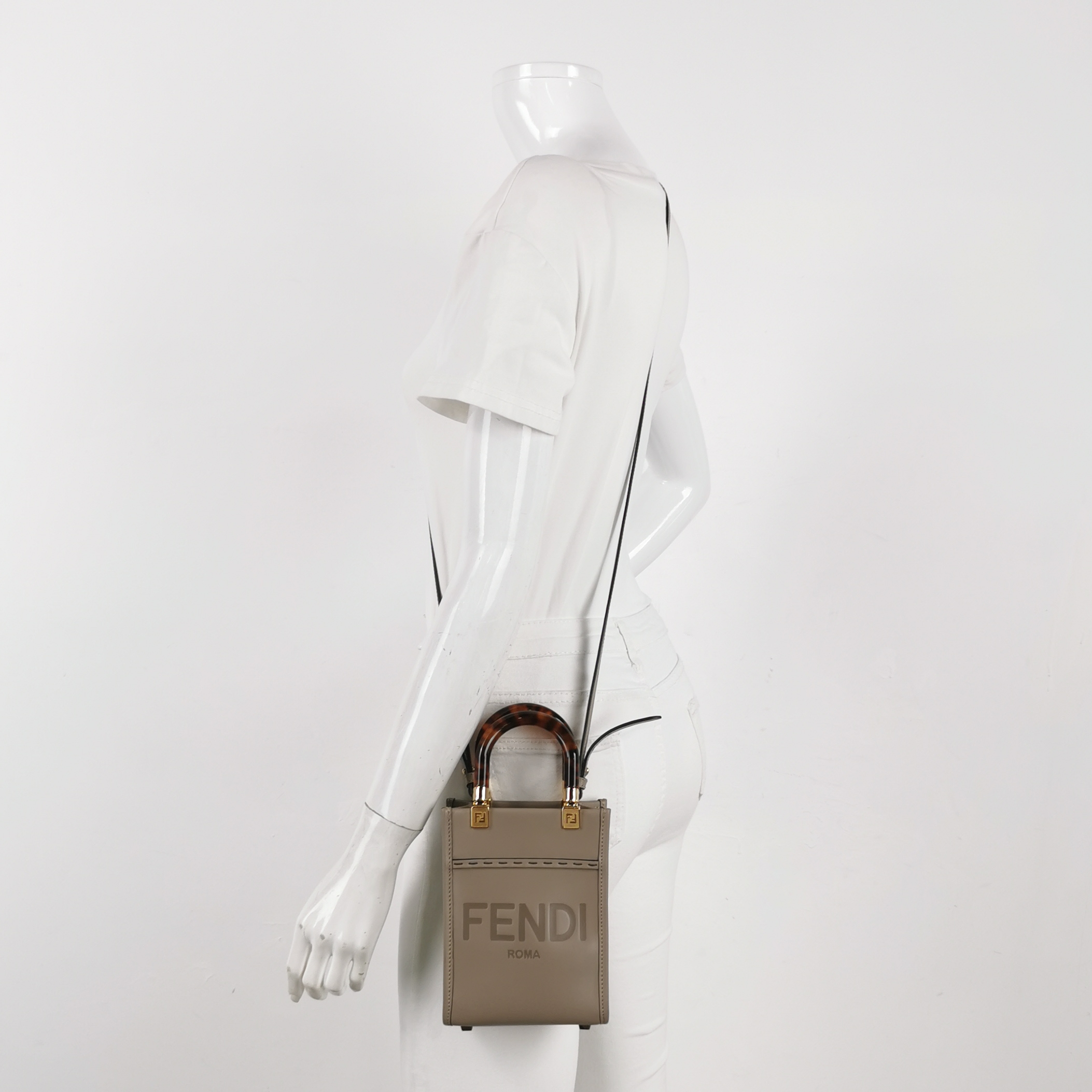 Fendi Sunshine Shopper Tote Leather Mini — alternate view