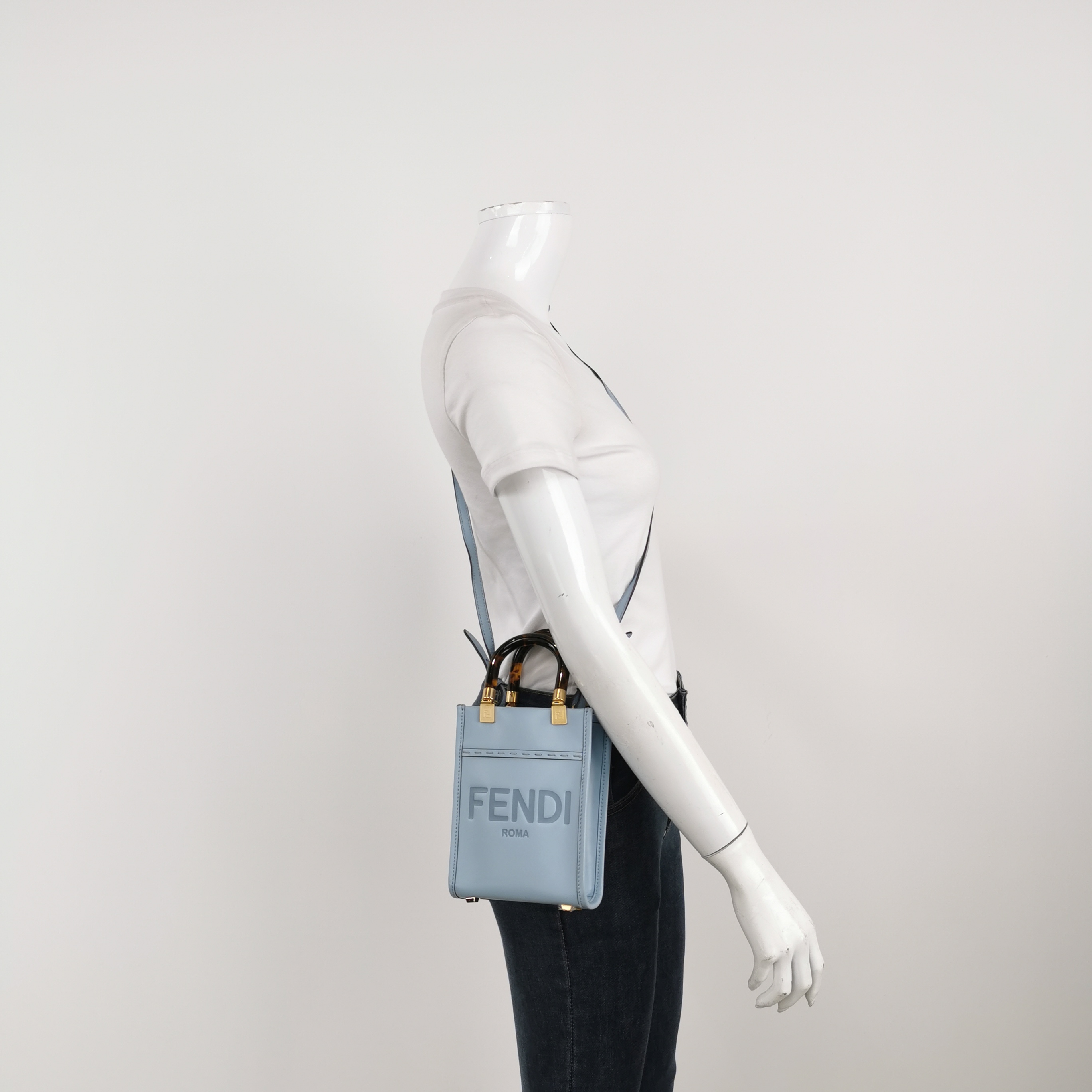 Fendi Sunshine Shopper Tote Leather Mini — alternate view