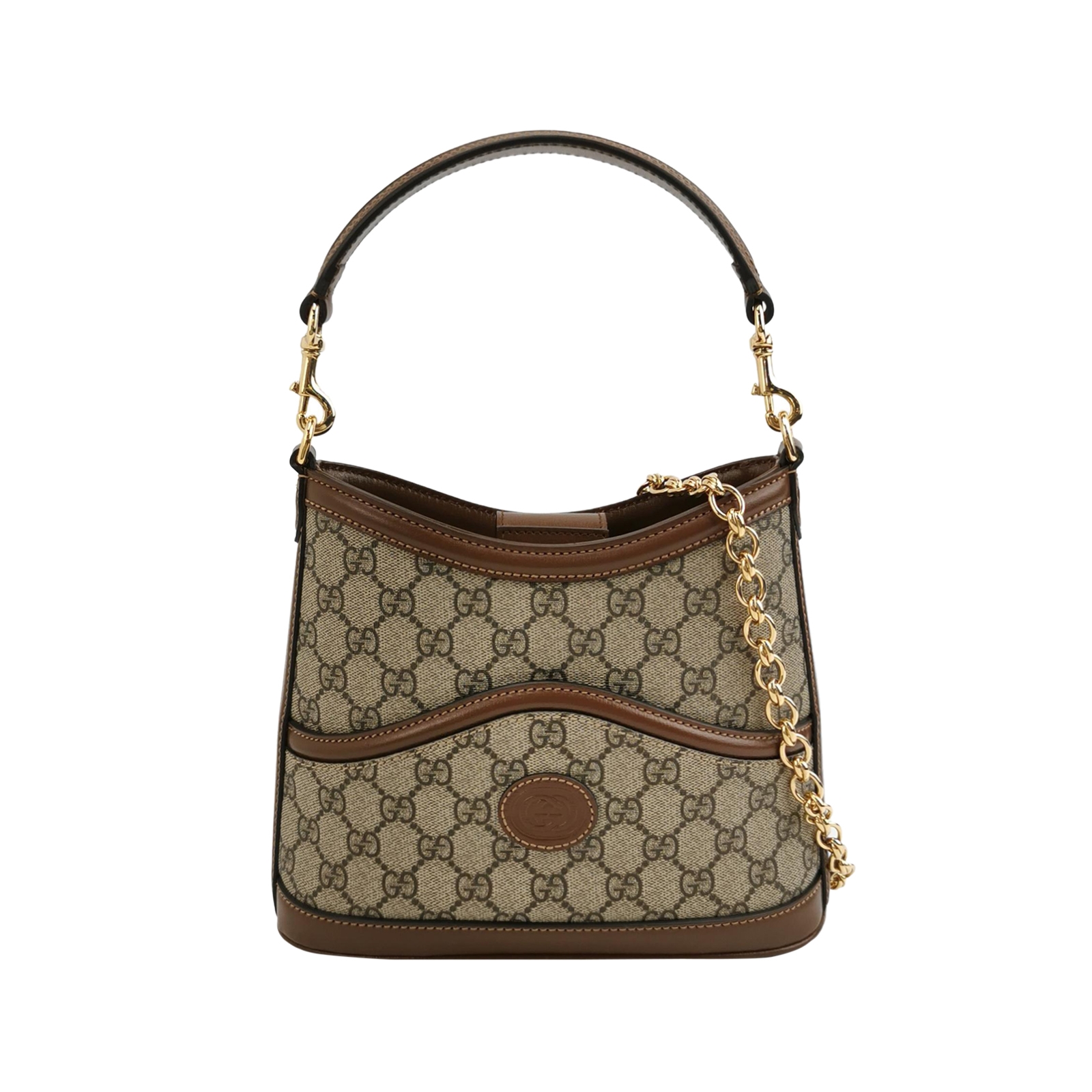  Gucci Retro Interlocking G Hobo GG Coated Canvas — photo 1 of 15