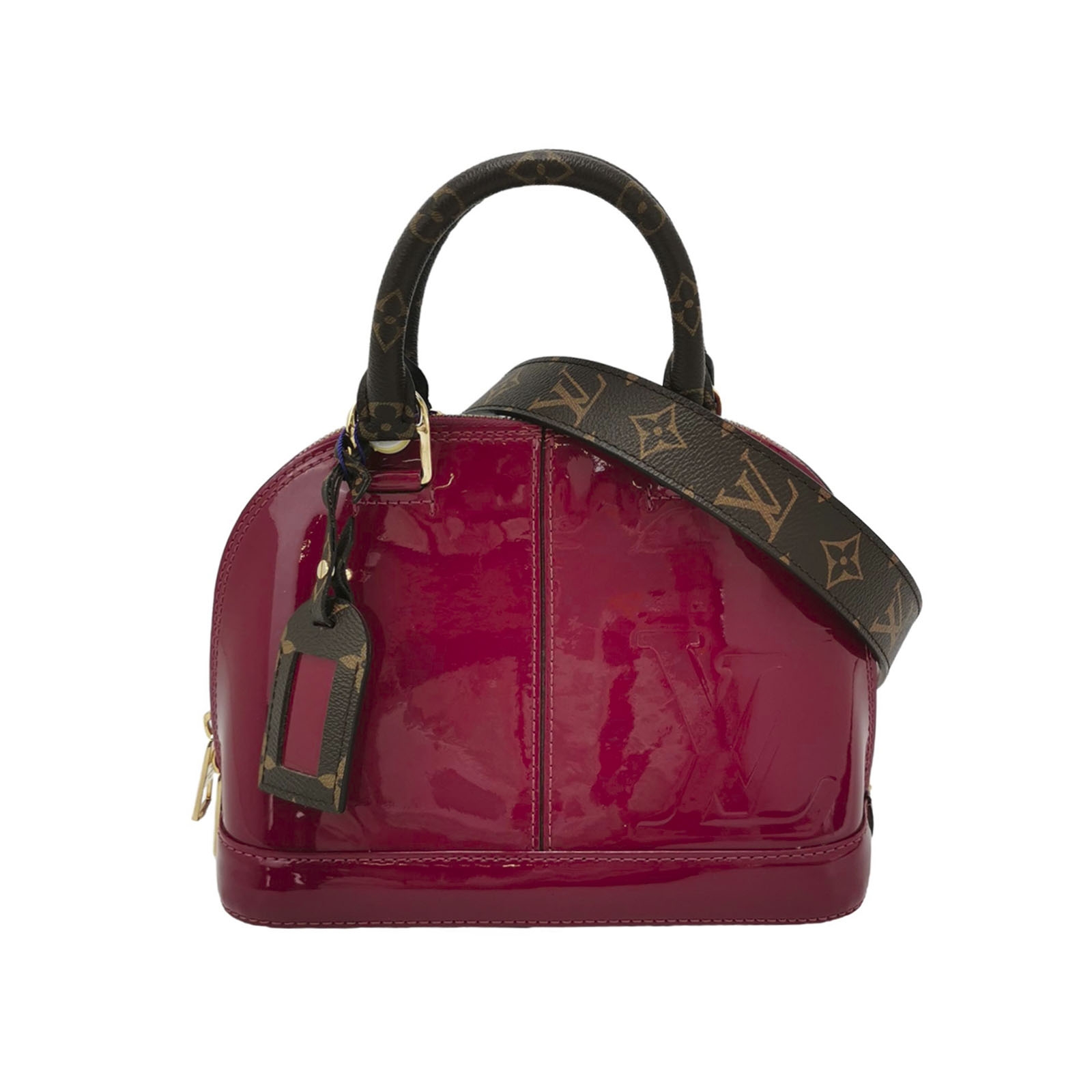 Louis Vuitton(LV) Alma Handbag Vernis with Monogram Canvas BB — photo 1 of 10