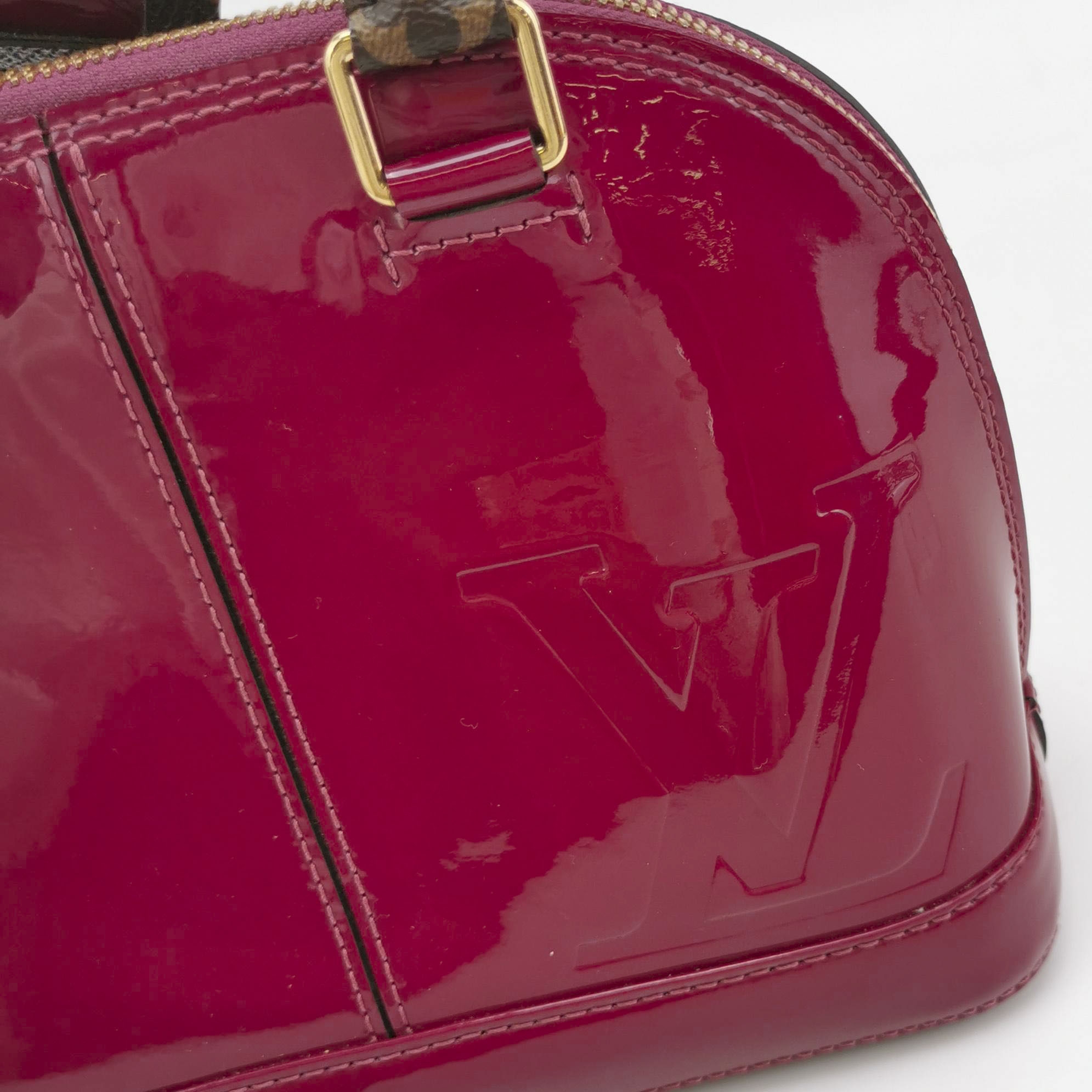 Louis Vuitton(LV) Alma Handbag Vernis with Monogram Canvas BB — photo 5 of 10