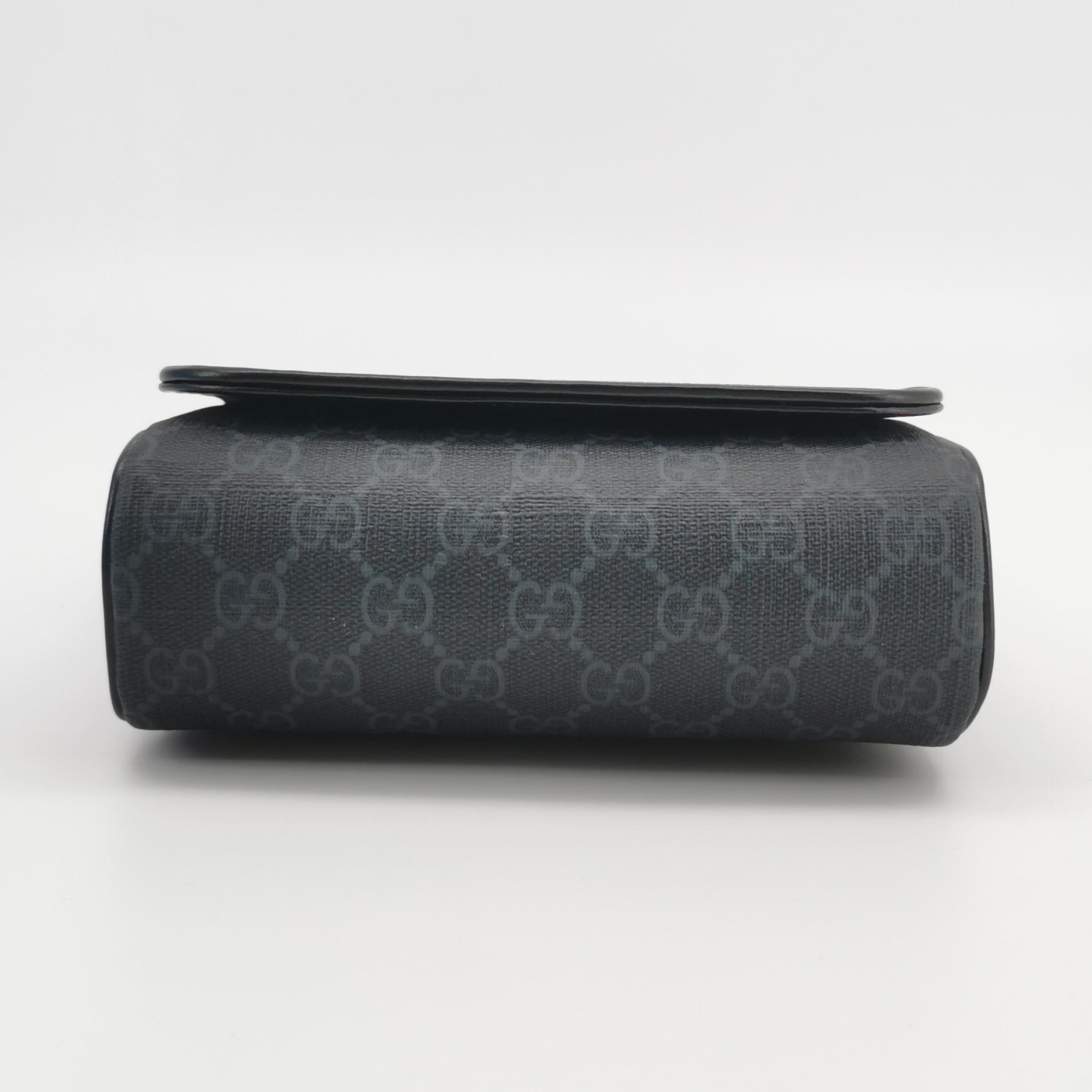 Gucci Flap Crossbody Bag GG Rubber Effect Super Mini — photo 6 of 12