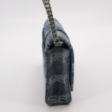 Balenciaga Hourglass Chain Wallet BB Monogram Denim — thumbnail 4