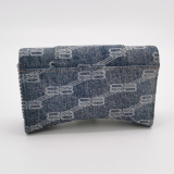 Balenciaga Hourglass Chain Wallet BB Monogram Denim — thumbnail 5