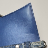 Balenciaga Hourglass Chain Wallet BB Monogram Denim — thumbnail 11