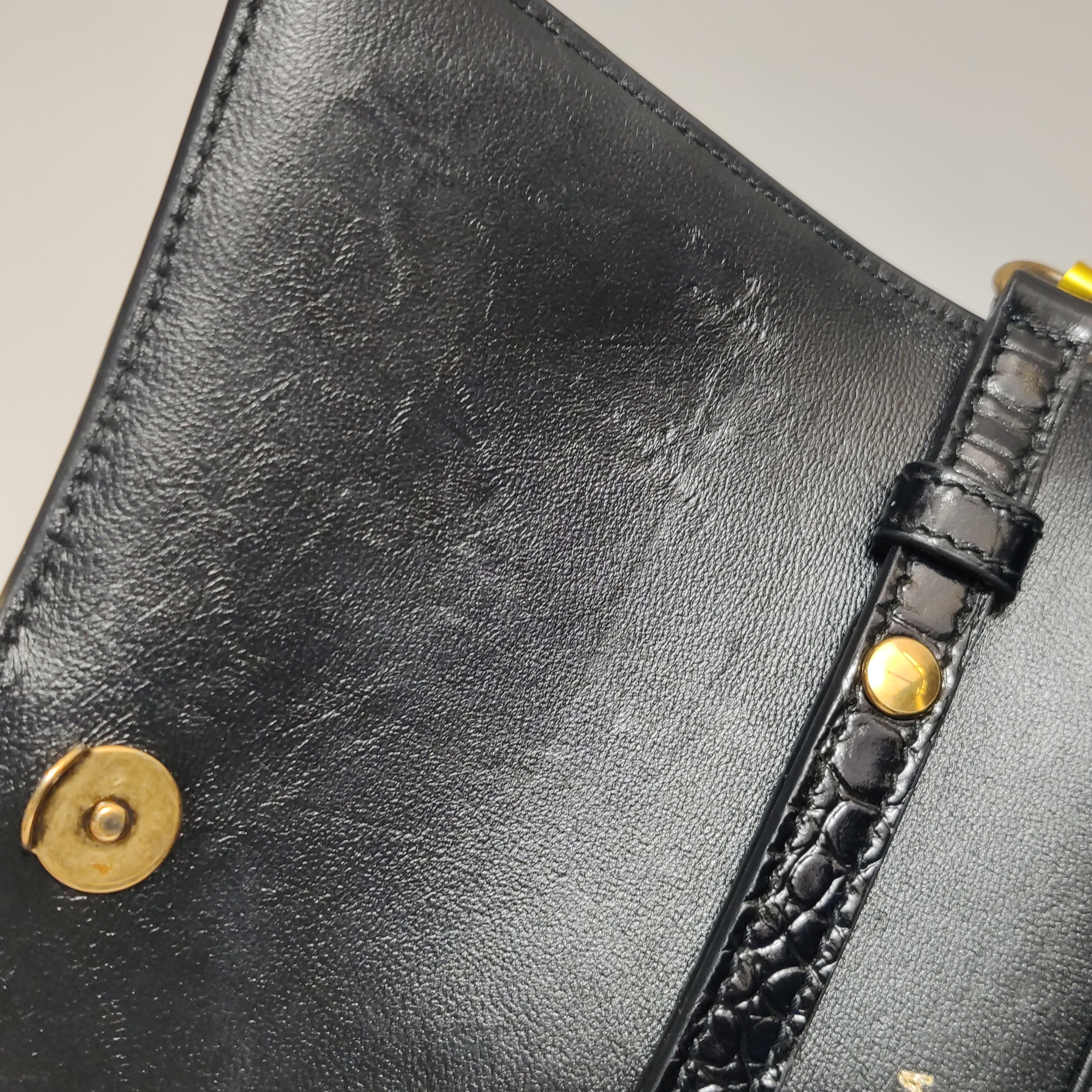 Balenciaga Hourglass Chain Wallet Crocodile Embossed Leather — photo 11 of 15