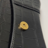 Balenciaga Hourglass Chain Wallet Crocodile Embossed Leather — thumbnail 9