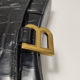 Balenciaga Hourglass Chain Wallet Crocodile Embossed Leather — thumbnail 10
