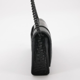 Balenciaga Hourglass Chain Wallet Crocodile Embossed Leather — thumbnail 4
