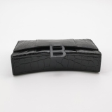 Balenciaga Hourglass Chain Wallet Crocodile Embossed Leather — thumbnail 6