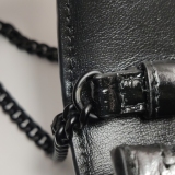 Balenciaga Hourglass Chain Wallet Crocodile Embossed Leather — thumbnail 14