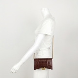 Balenciaga Hourglass Chain Wallet Crocodile Embossed Leather — thumbnail 2