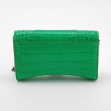 Balenciaga Hourglass Chain Wallet Crocodile Embossed Leather — thumbnail 5