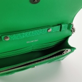 Balenciaga Hourglass Chain Wallet Crocodile Embossed Leather — thumbnail 7