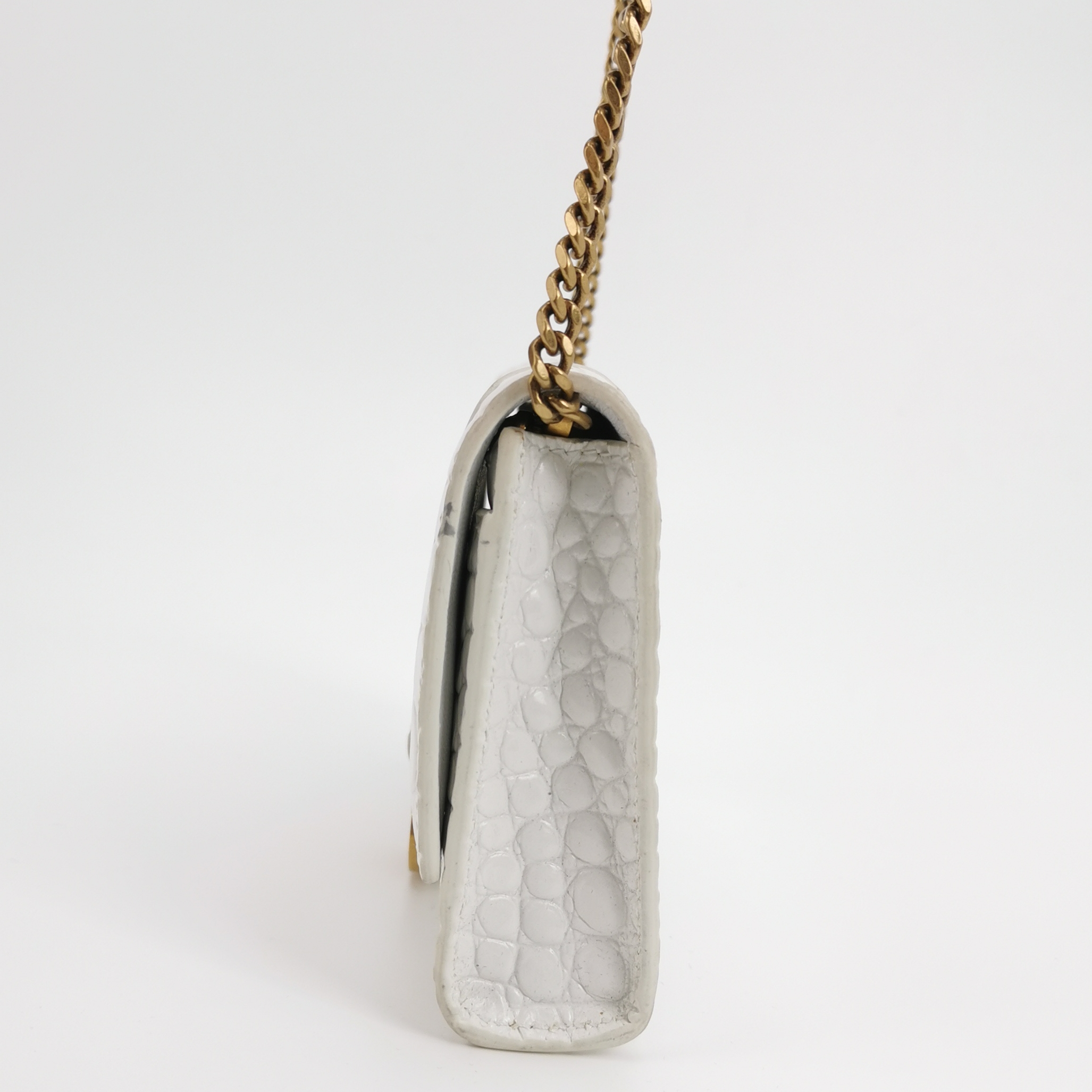 Balenciaga Hourglass Chain Wallet Crocodile Embossed Leather — photo 3 of 19