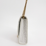 Balenciaga Hourglass Chain Wallet Crocodile Embossed Leather — thumbnail 3