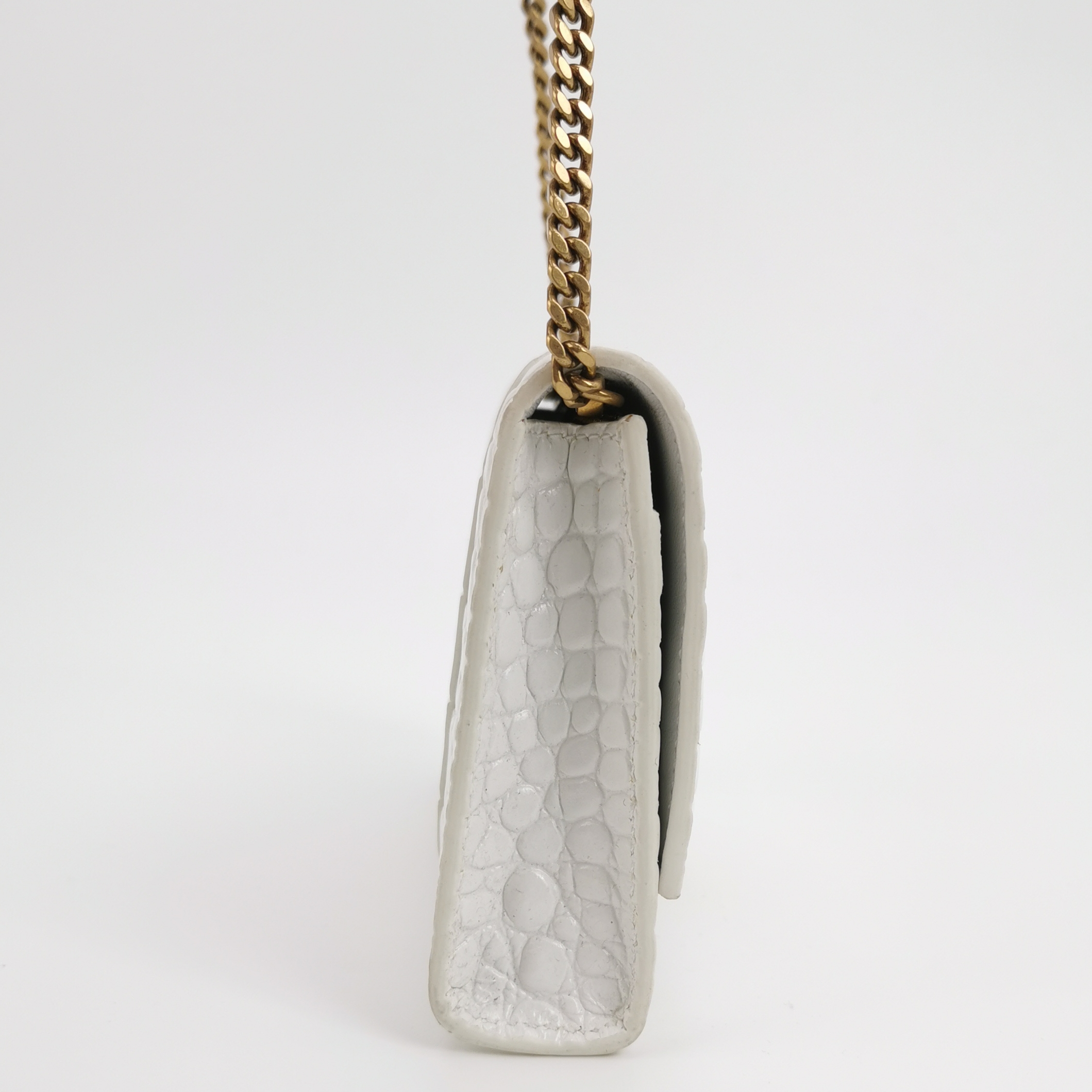 Balenciaga Hourglass Chain Wallet Crocodile Embossed Leather — photo 4 of 19