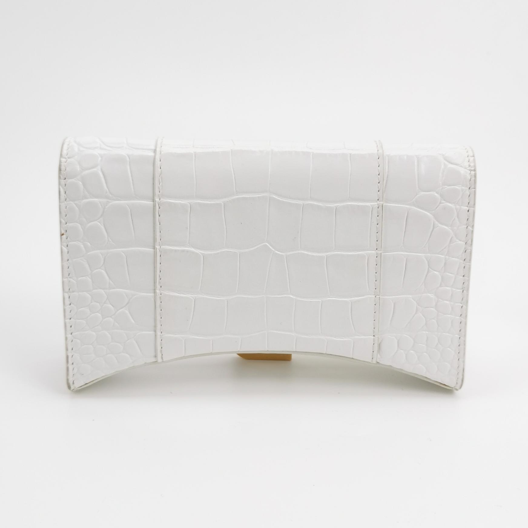 Balenciaga Hourglass Chain Wallet Crocodile Embossed Leather — photo 5 of 19