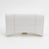 Balenciaga Hourglass Chain Wallet Crocodile Embossed Leather — thumbnail 5
