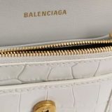Balenciaga Hourglass Chain Wallet Crocodile Embossed Leather — thumbnail 10
