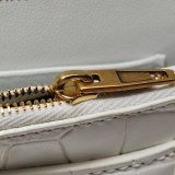 Balenciaga Hourglass Chain Wallet Crocodile Embossed Leather — thumbnail 16