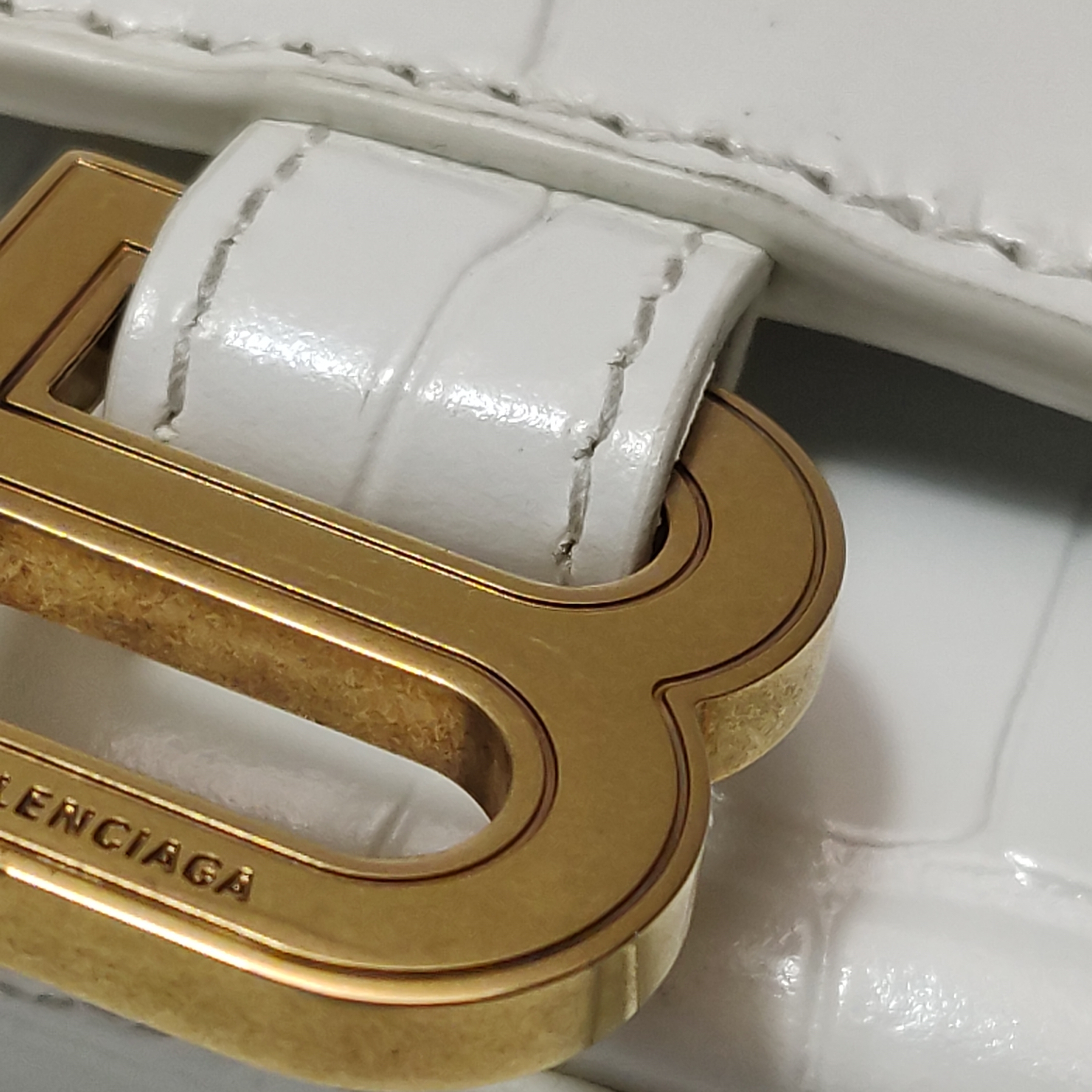 Balenciaga Hourglass Chain Wallet Crocodile Embossed Leather — photo 15 of 19