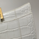 Balenciaga Hourglass Chain Wallet Crocodile Embossed Leather — thumbnail 13