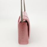 Balenciaga Hourglass Chain Wallet Crocodile Embossed Leather — thumbnail 3