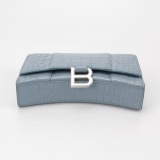 Balenciaga Hourglass Chain Wallet Crocodile Embossed Leather — thumbnail 6