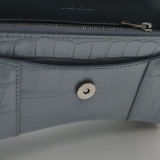 Balenciaga Hourglass Chain Wallet Crocodile Embossed Leather — thumbnail 8