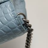 Balenciaga Hourglass Chain Wallet Crocodile Embossed Leather — thumbnail 15