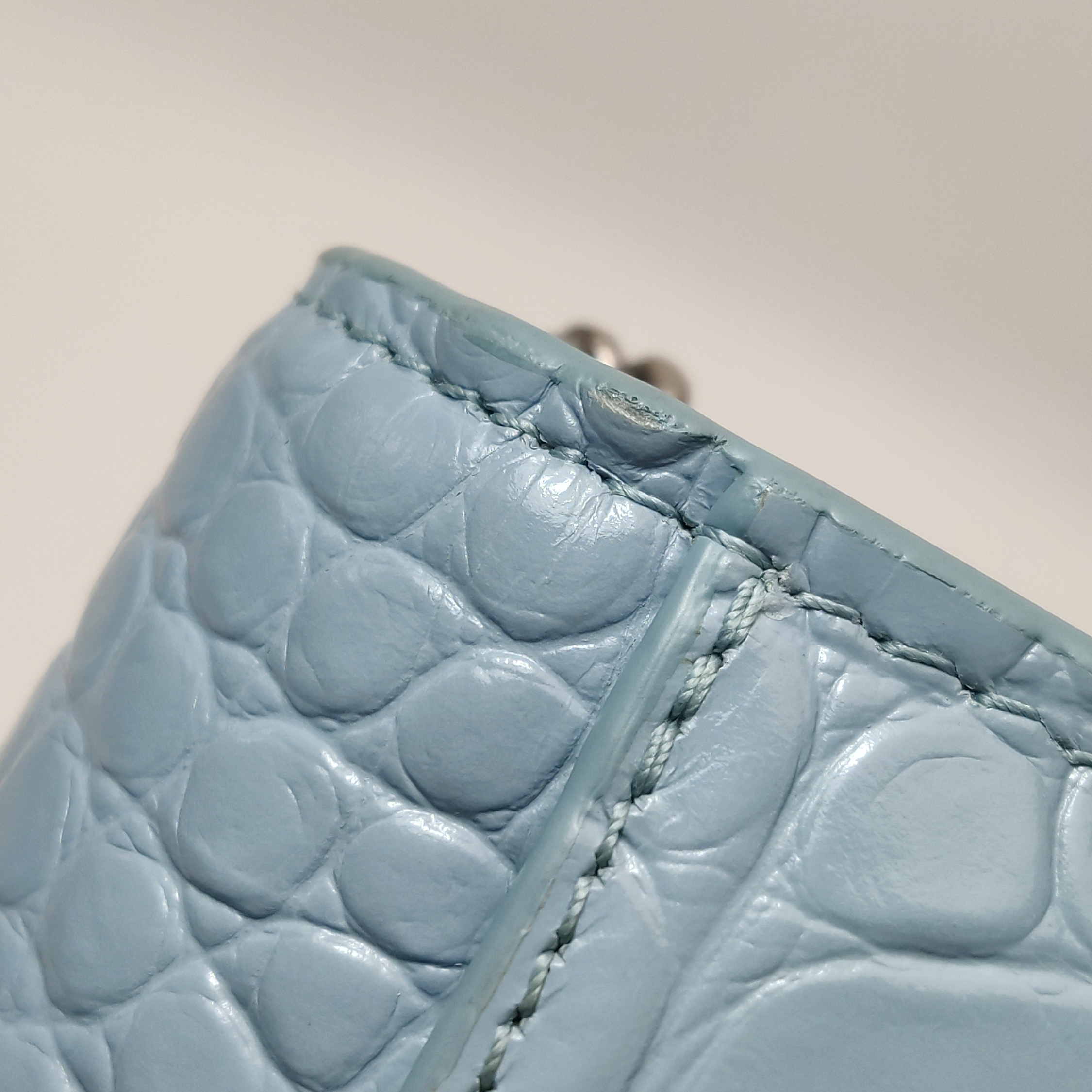 Balenciaga Hourglass Chain Wallet Crocodile Embossed Leather — photo 16 of 17