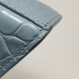 Balenciaga Hourglass Chain Wallet Crocodile Embossed Leather — thumbnail 14
