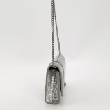 Balenciaga Hourglass Chain Wallet Crocodile Embossed Leather — thumbnail 4