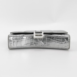 Balenciaga Hourglass Chain Wallet Crocodile Embossed Leather — thumbnail 6