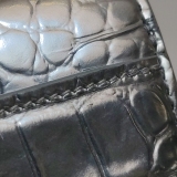 Balenciaga Hourglass Chain Wallet Crocodile Embossed Leather — thumbnail 13