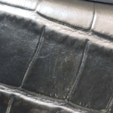 Balenciaga Hourglass Chain Wallet Crocodile Embossed Leather — thumbnail 12