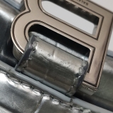 Balenciaga Hourglass Chain Wallet Crocodile Embossed Leather — thumbnail 14