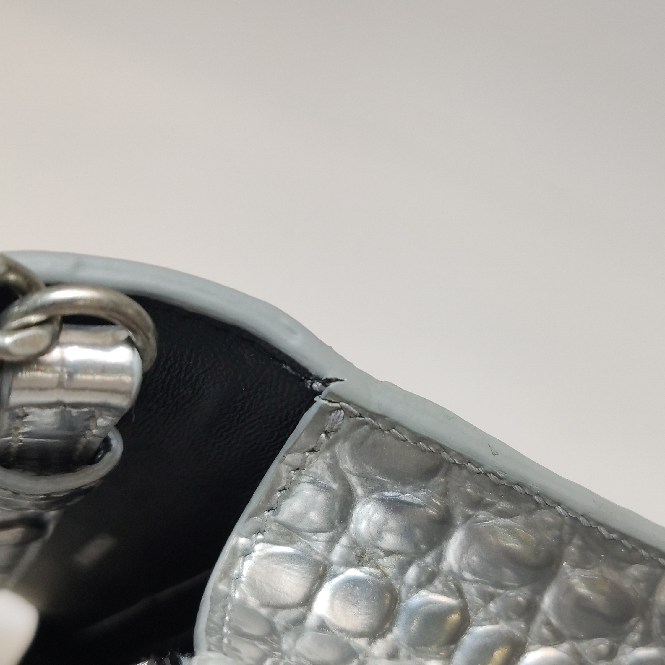 Balenciaga Hourglass Chain Wallet Crocodile Embossed Leather — photo 16 of 19