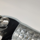 Balenciaga Hourglass Chain Wallet Crocodile Embossed Leather — thumbnail 16