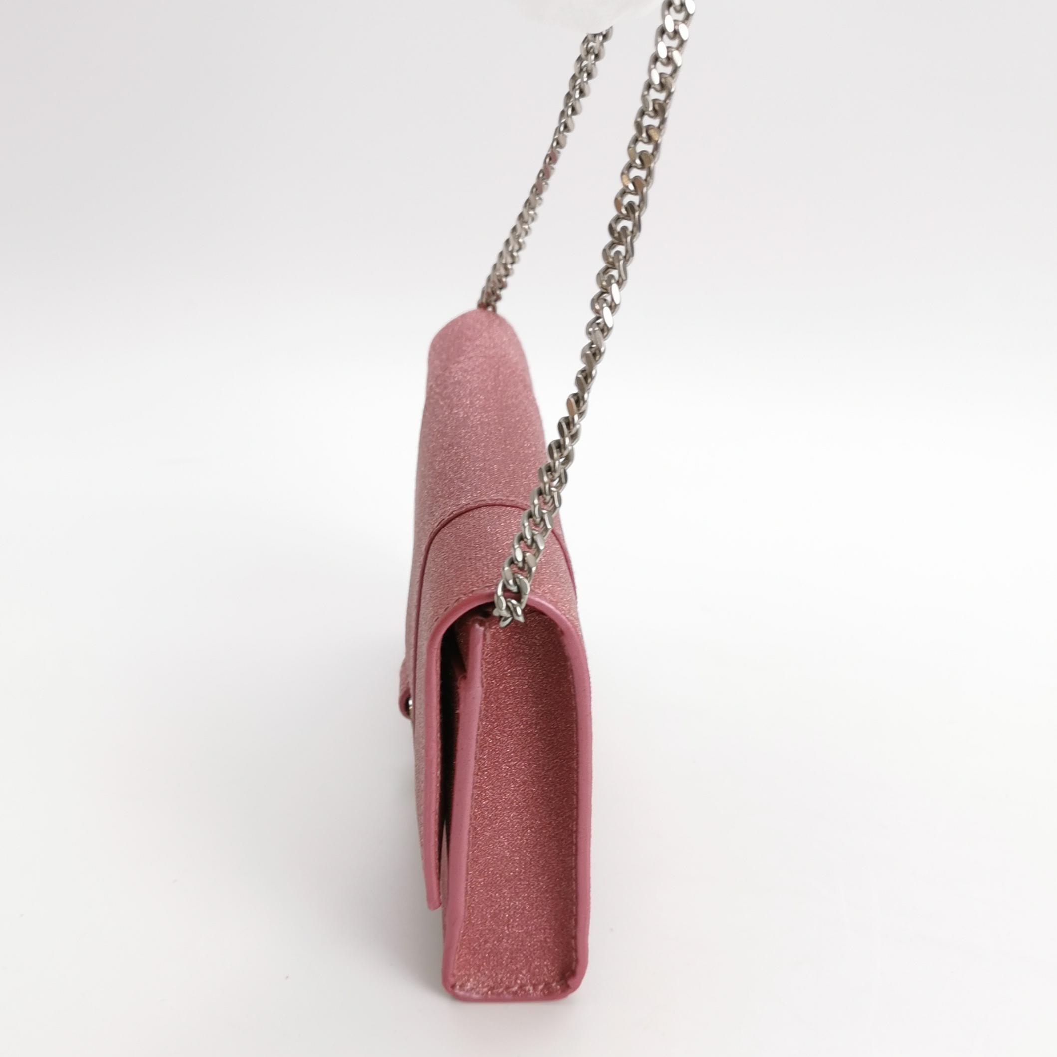 Balenciaga Hourglass Chain Wallet Glitter Leather — photo 3 of 9