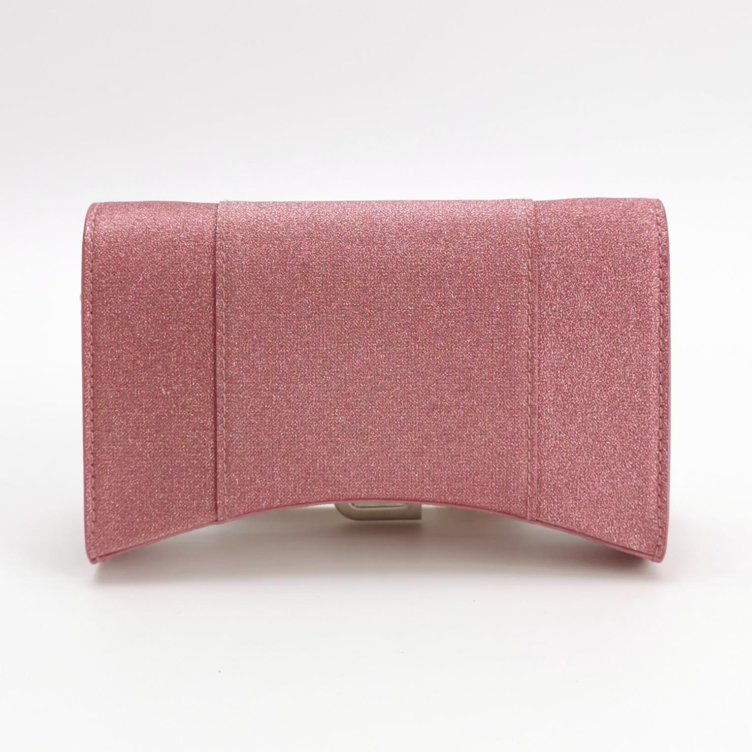Balenciaga Hourglass Chain Wallet Glitter Leather — photo 4 of 9