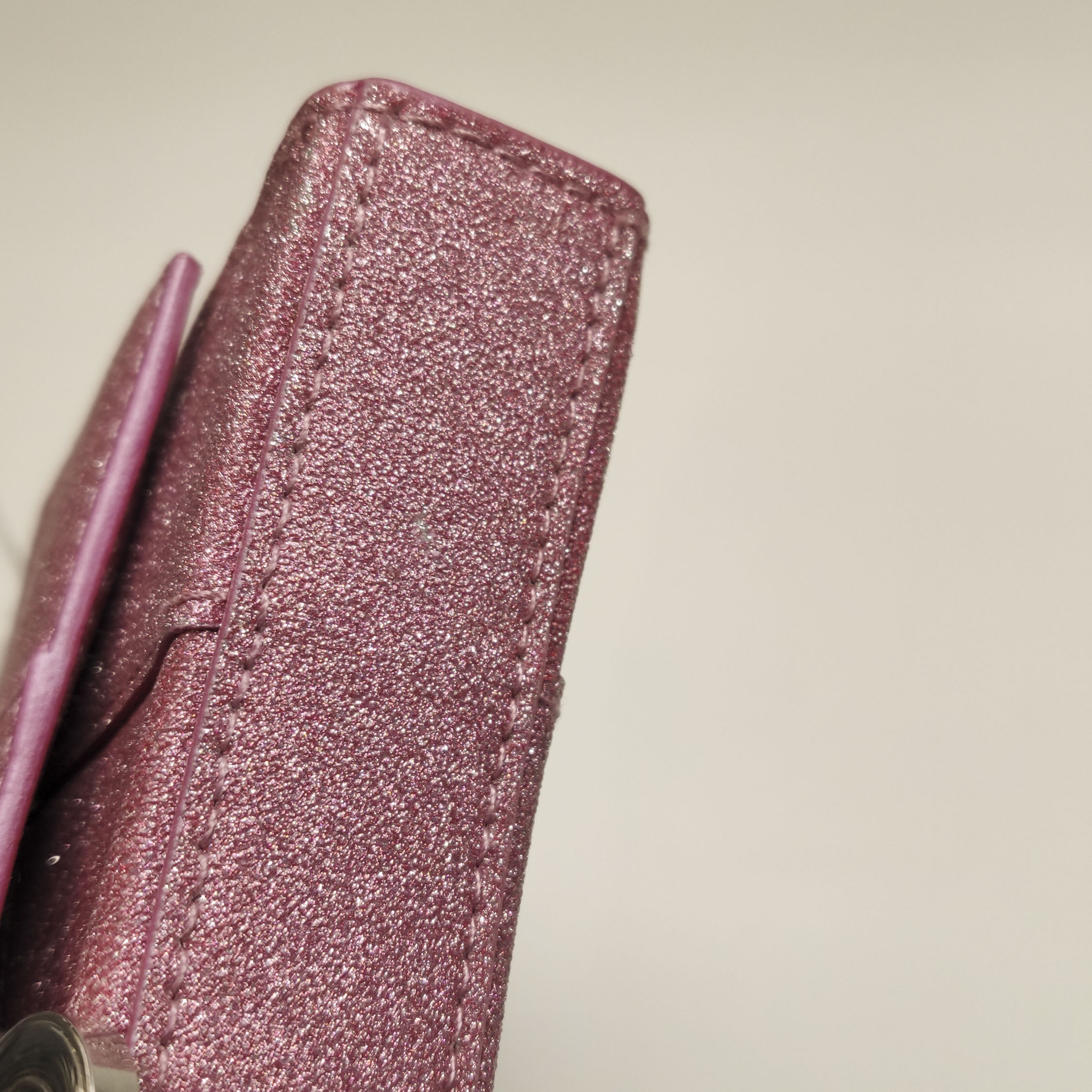 Balenciaga Hourglass Chain Wallet Glitter Leather — photo 7 of 9