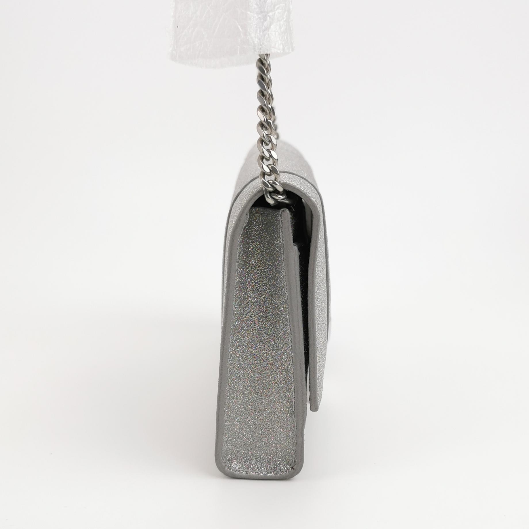 Balenciaga Hourglass Chain Wallet Glitter Leather — photo 4 of 15